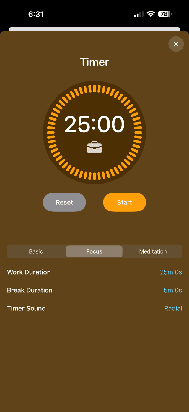 Focus Timer